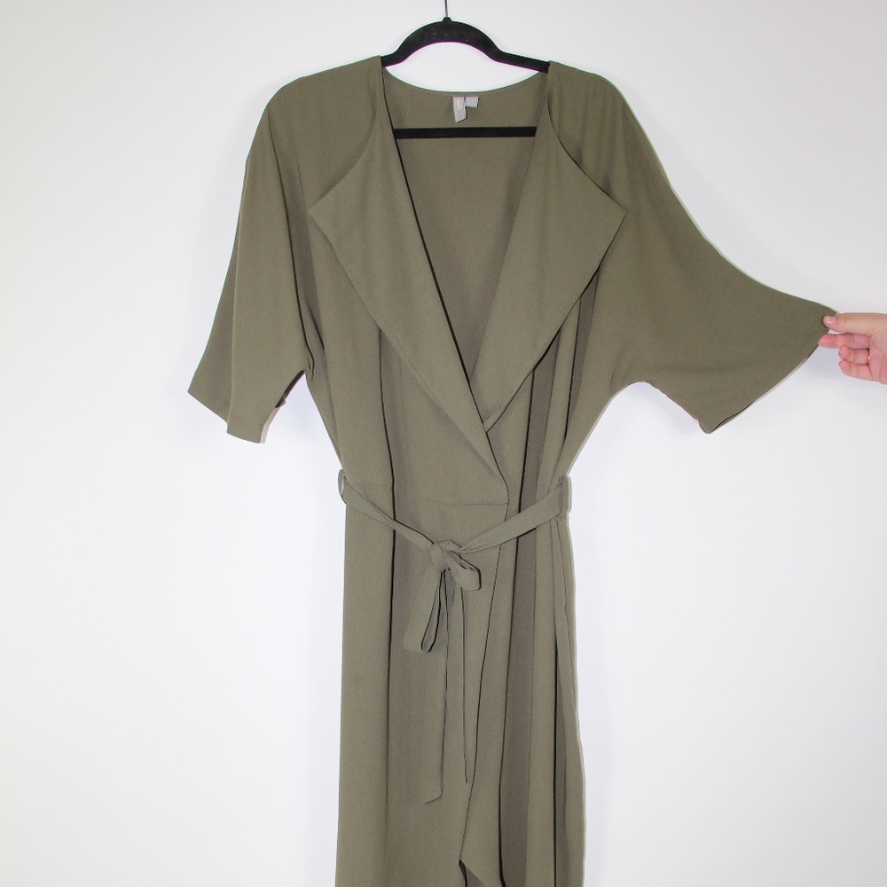 ASOS CURVE BELTED JUMPSUIT WITH DOLMAN SLEEVE